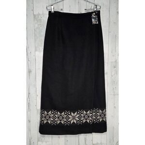 VTG 80s 90s Pendleton Holiday Snowflake Wool Skirt Sz.12